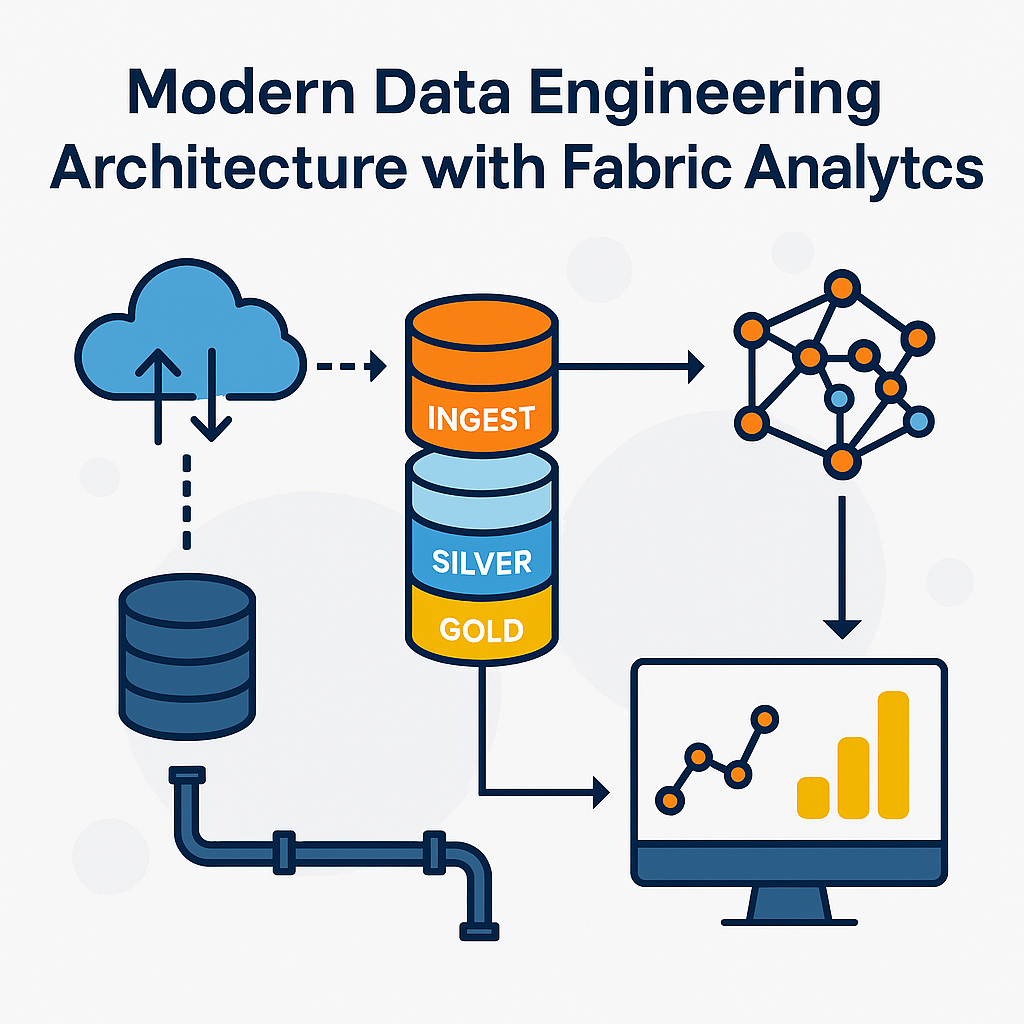 Modern Data Engineering Architecture with Fabric Analytics